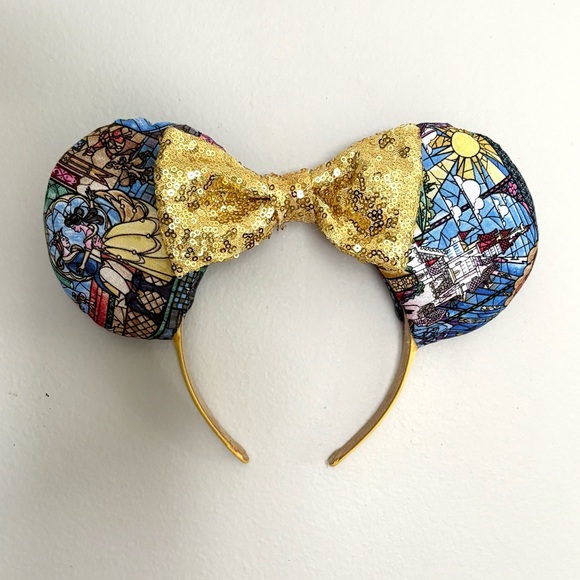 Beauty and the Beast Minnie Ears Headband - Picture 1 of 4